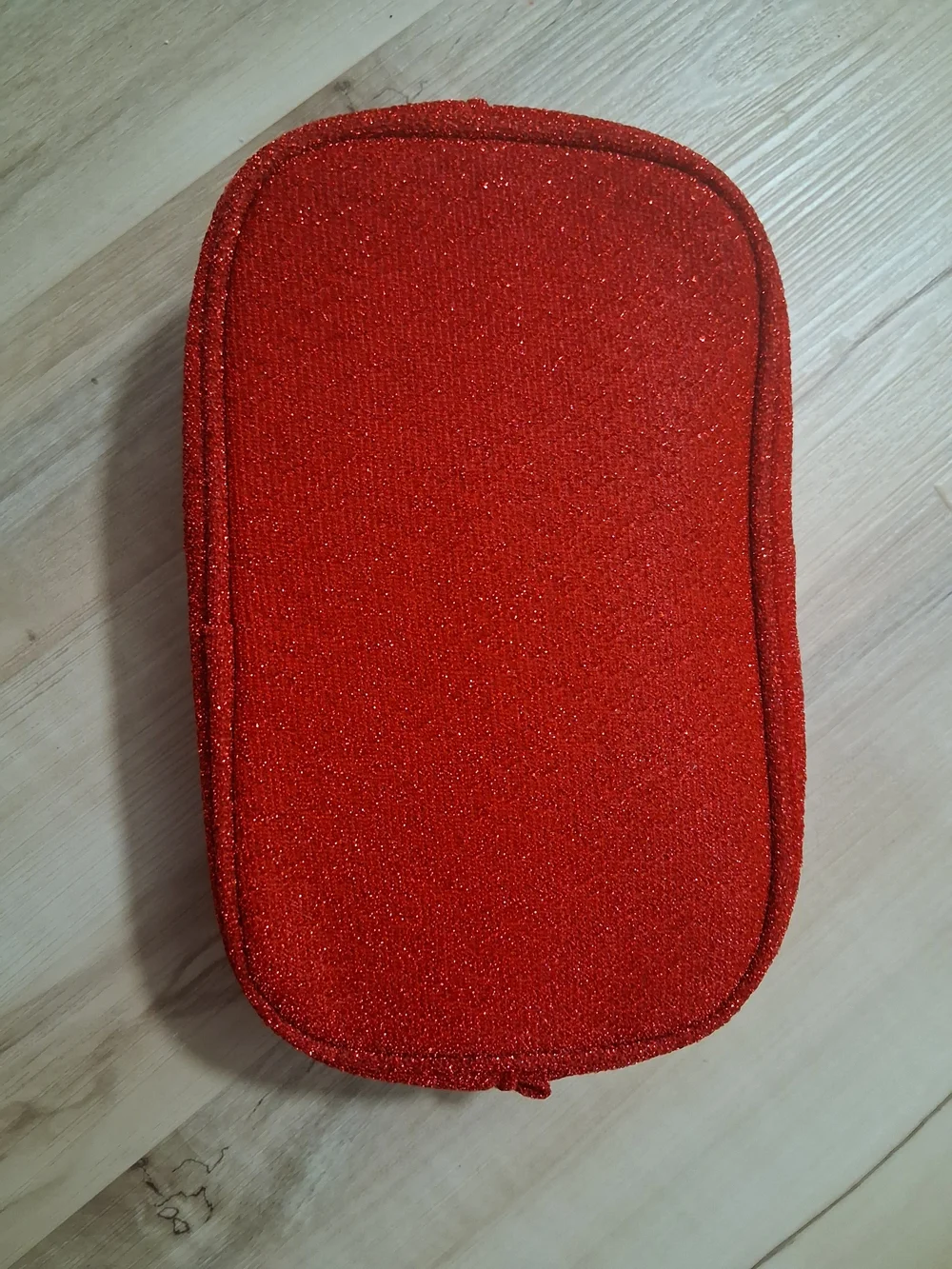 Holdiday Edition Red Glitter Cosmetic Pouch